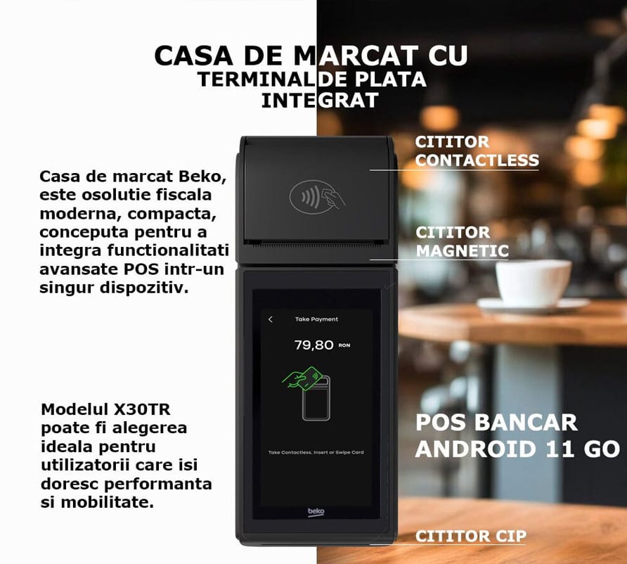Casa de marcat Beko X30TR - cu cititor coduri bare