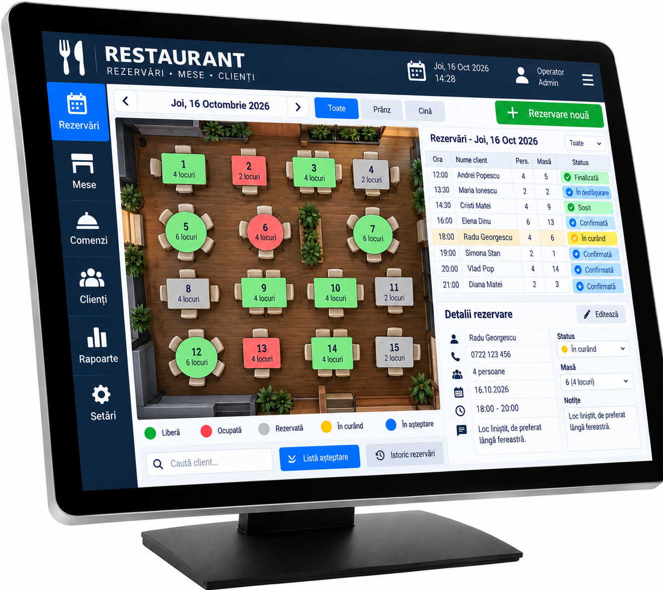 RezervMasa.ro – Sistem complet de rezervări online pentru restaurante